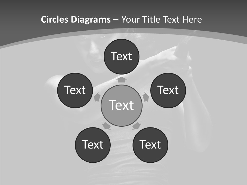 Woman Fitness Swing PowerPoint Template