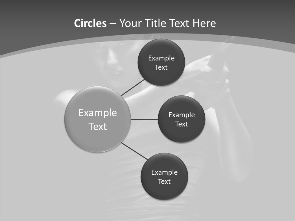 Woman Fitness Swing PowerPoint Template