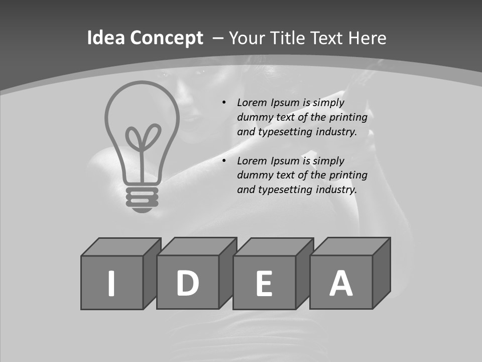 Woman Fitness Swing PowerPoint Template