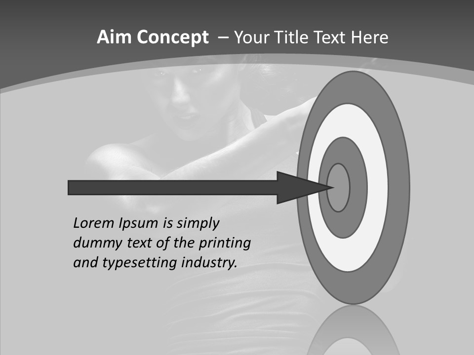 Woman Fitness Swing PowerPoint Template