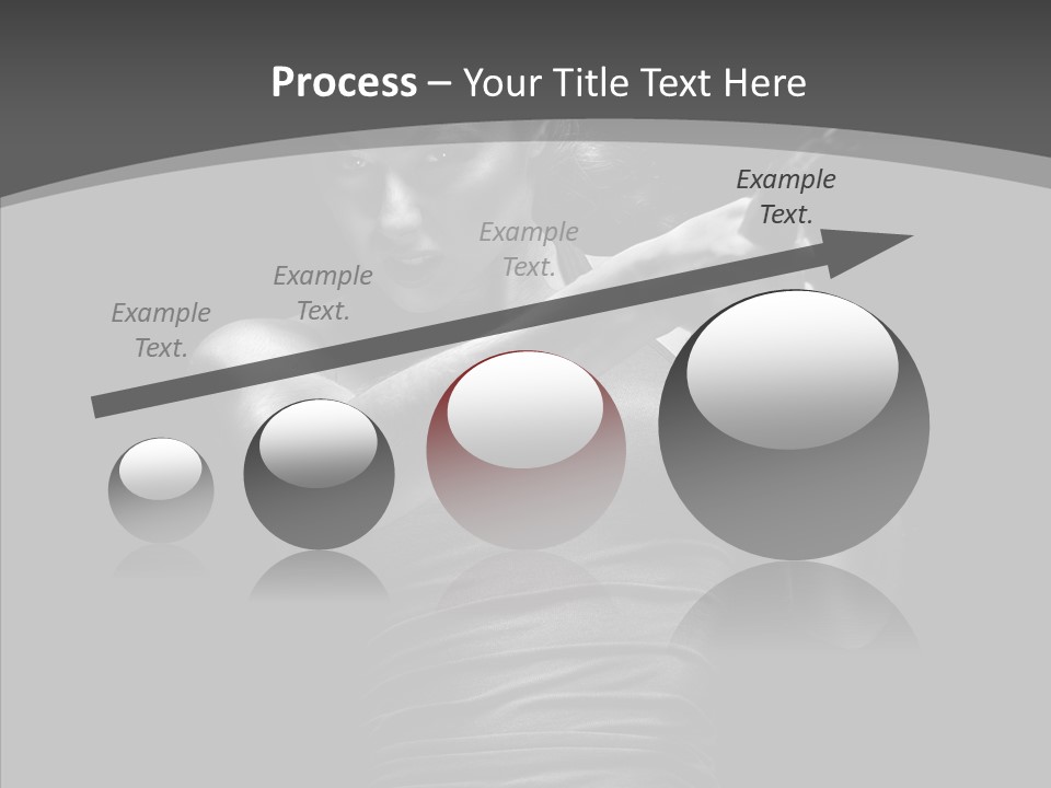 Woman Fitness Swing PowerPoint Template