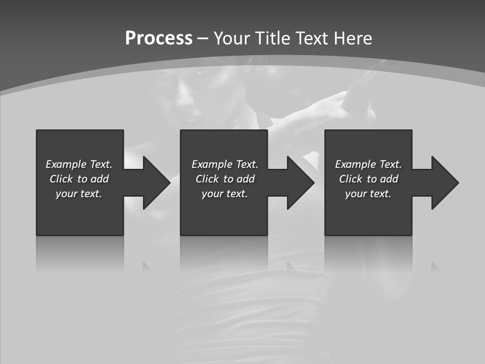 Woman Fitness Swing PowerPoint Template