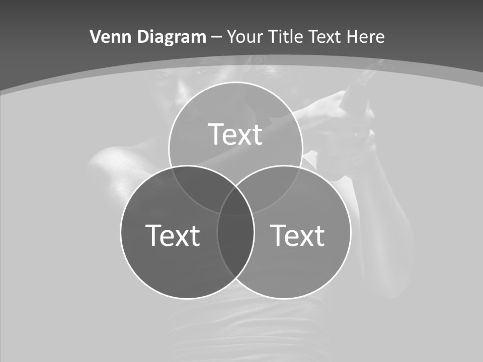 Woman Fitness Swing PowerPoint Template