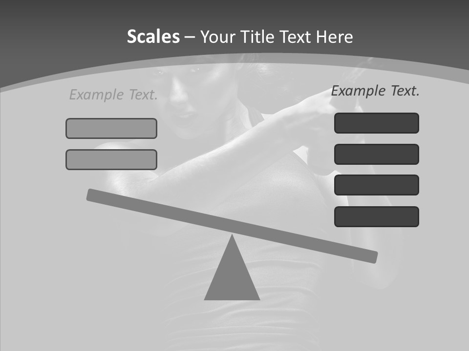 Woman Fitness Swing PowerPoint Template