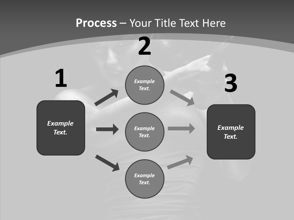 Woman Fitness Swing PowerPoint Template