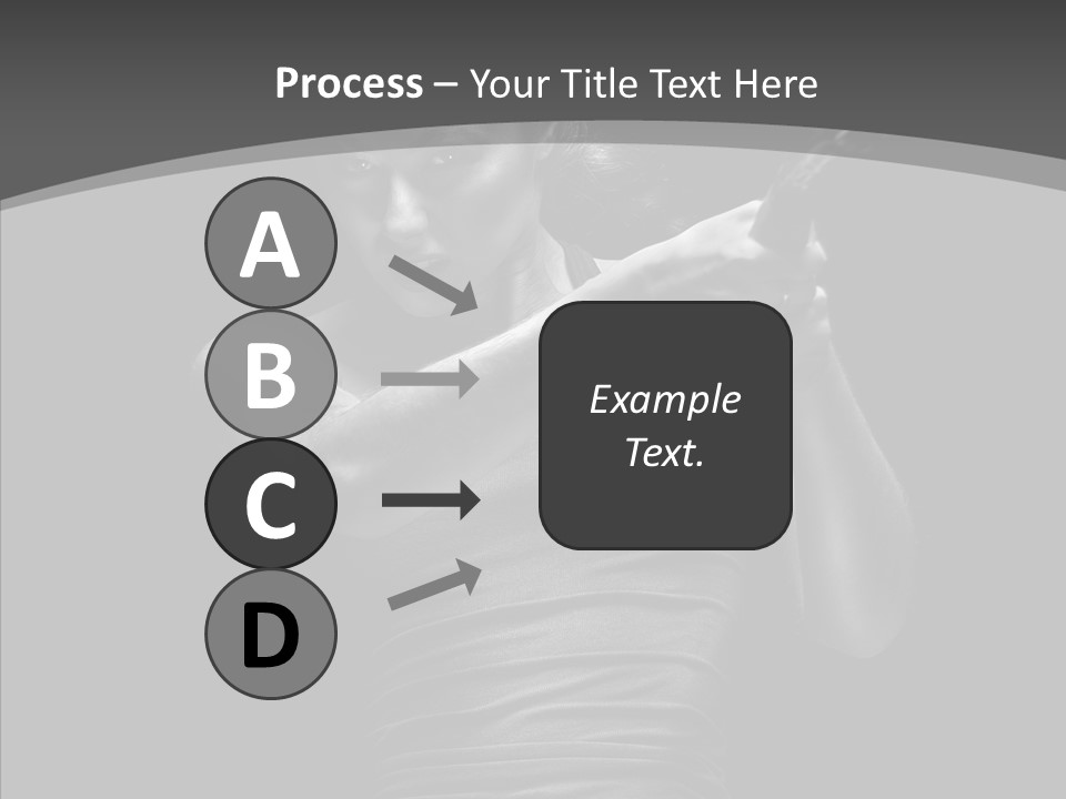 Woman Fitness Swing PowerPoint Template