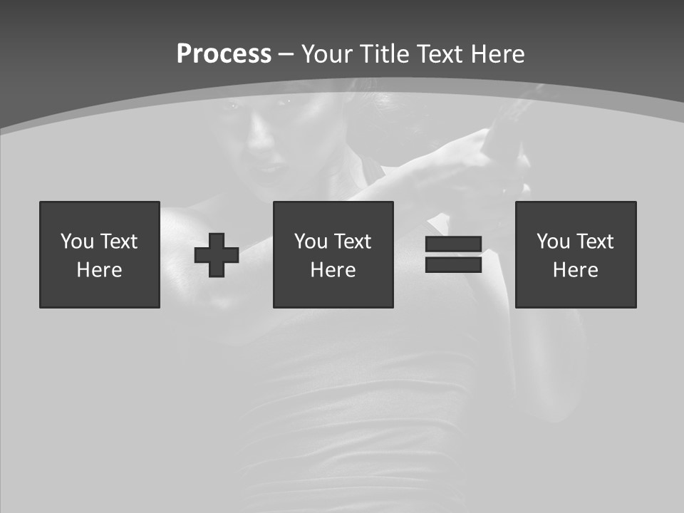 Woman Fitness Swing PowerPoint Template