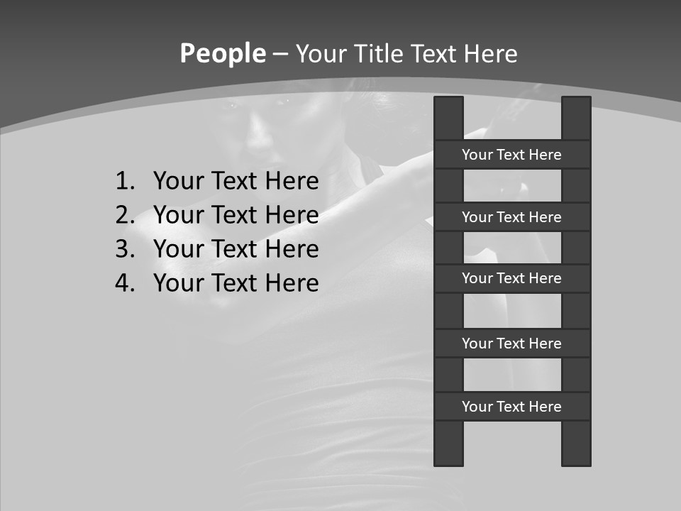 Woman Fitness Swing PowerPoint Template