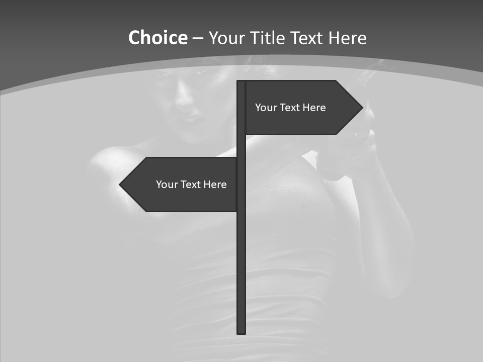 Woman Fitness Swing PowerPoint Template