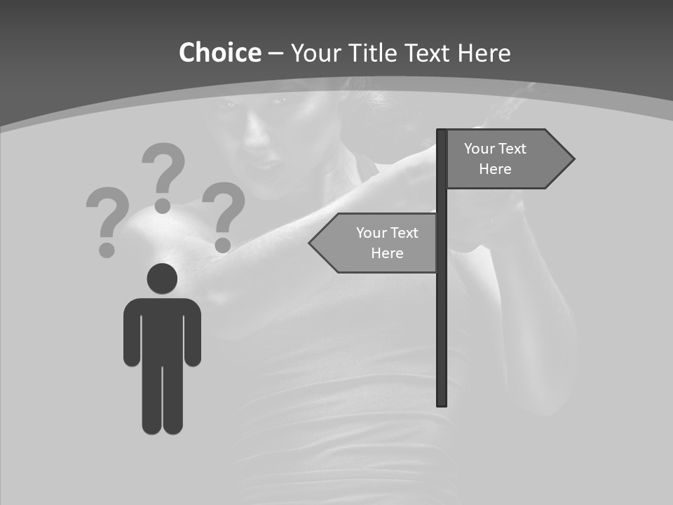 Woman Fitness Swing PowerPoint Template