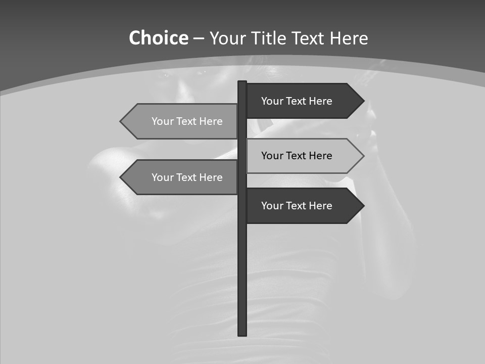 Woman Fitness Swing PowerPoint Template