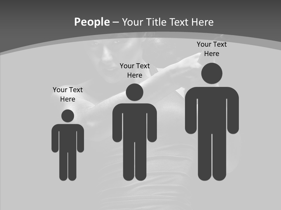 Woman Fitness Swing PowerPoint Template