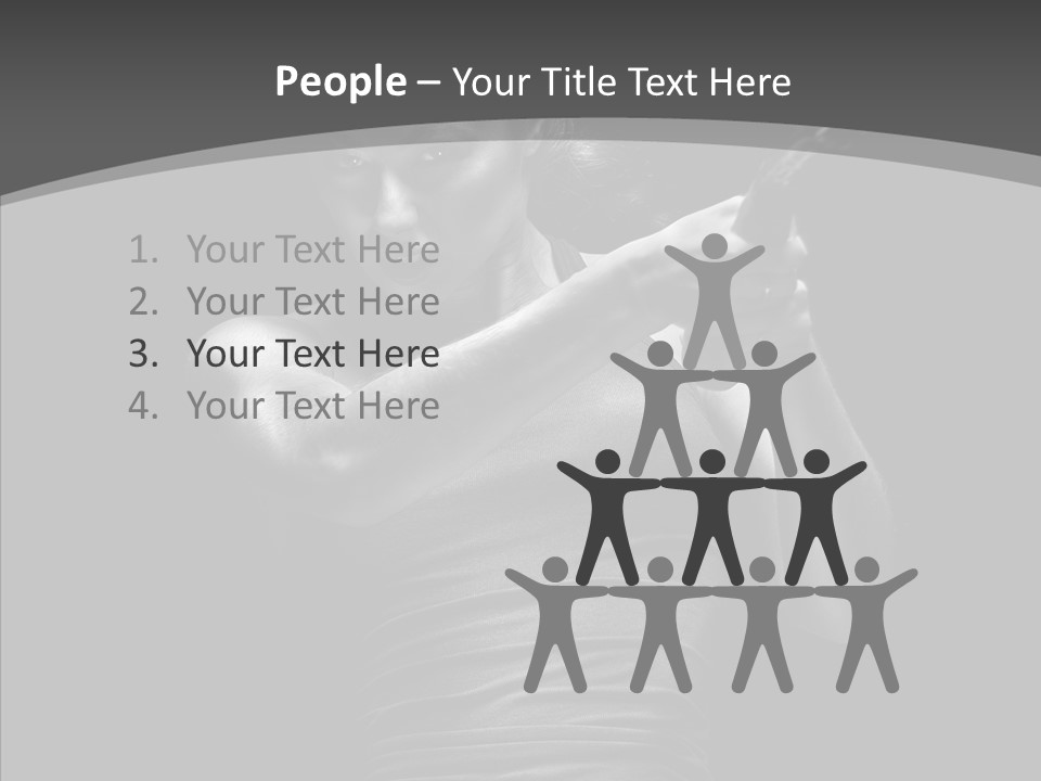 Woman Fitness Swing PowerPoint Template