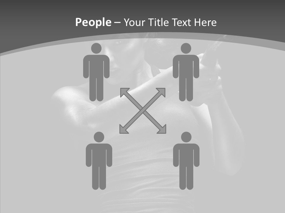 Woman Fitness Swing PowerPoint Template