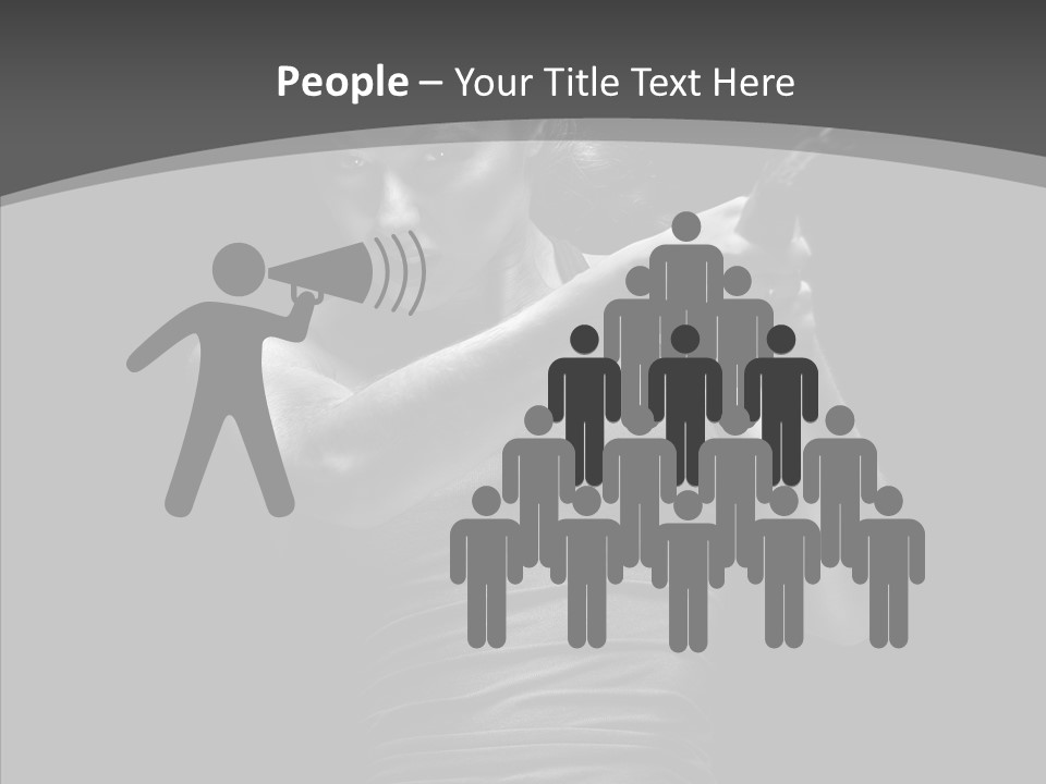 Woman Fitness Swing PowerPoint Template