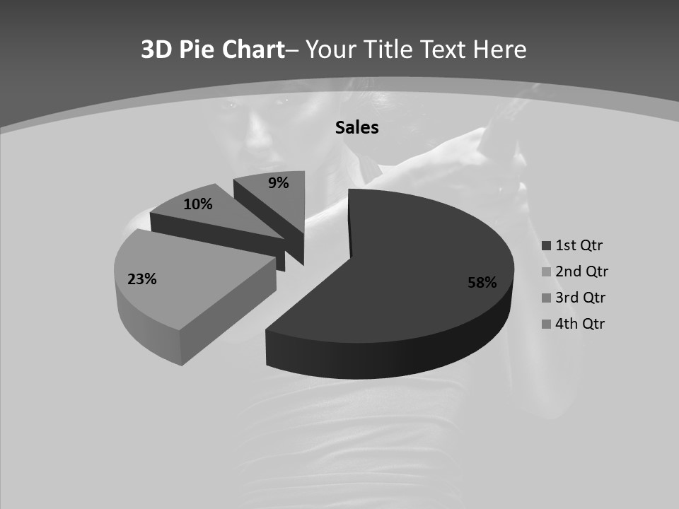 Woman Fitness Swing PowerPoint Template