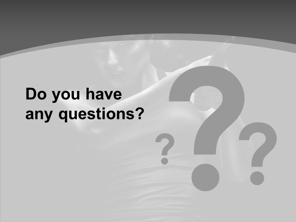 Woman Fitness Swing PowerPoint Template