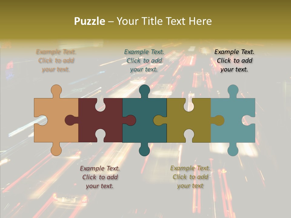 Car Nobody Driving PowerPoint Template