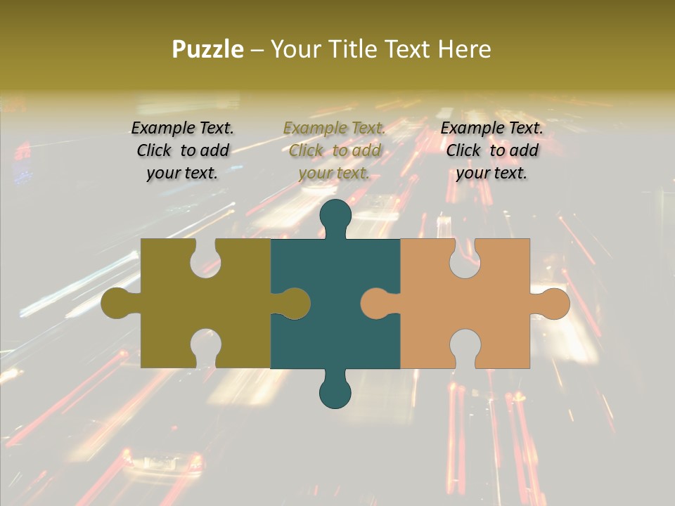 Car Nobody Driving PowerPoint Template