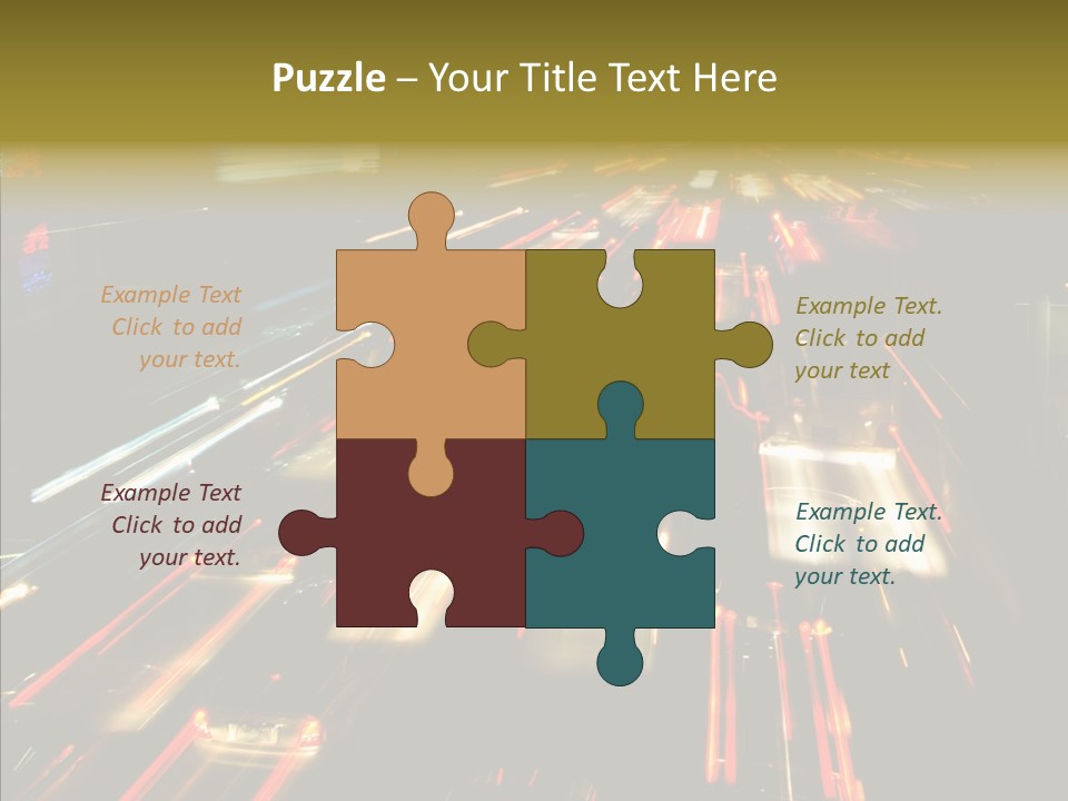 Car Nobody Driving PowerPoint Template