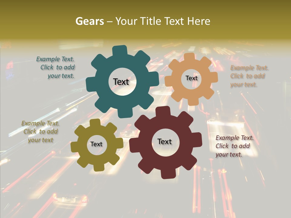 Car Nobody Driving PowerPoint Template