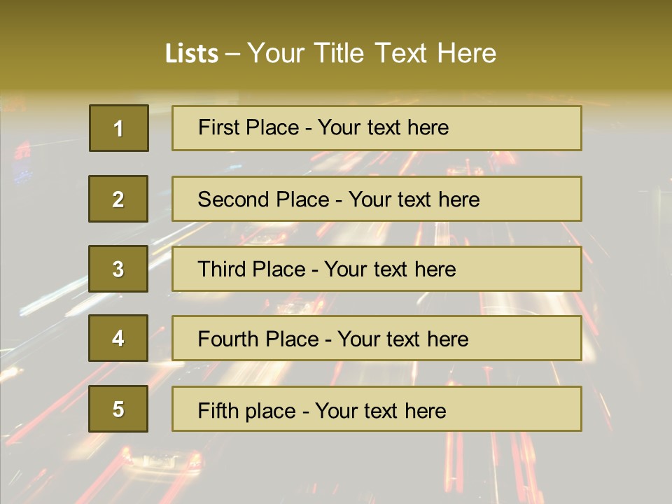 Car Nobody Driving PowerPoint Template