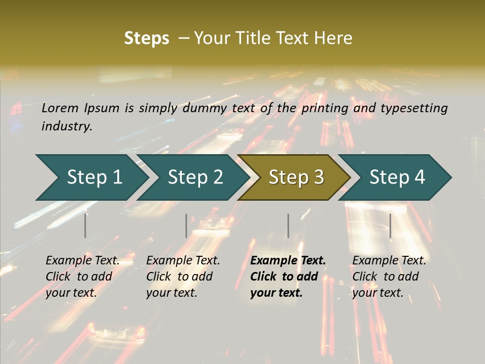 Car Nobody Driving PowerPoint Template