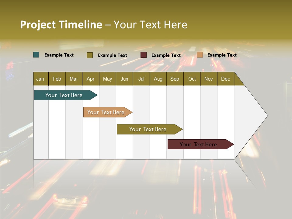 Car Nobody Driving PowerPoint Template