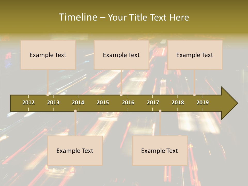 Car Nobody Driving PowerPoint Template