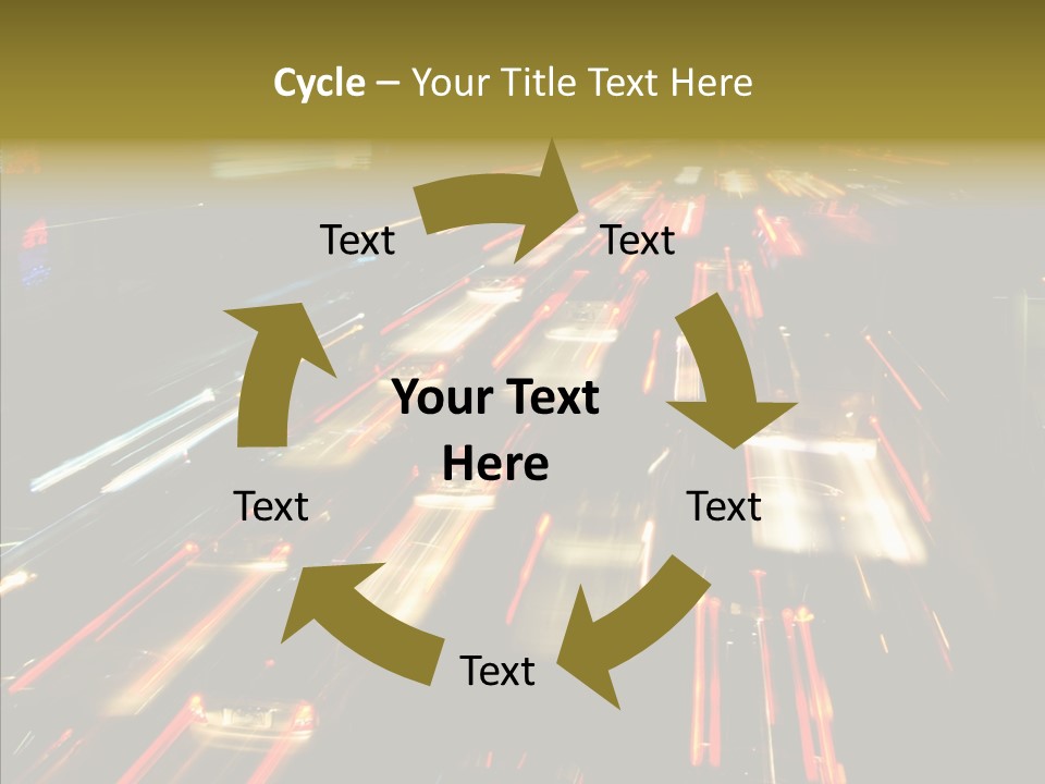 Car Nobody Driving PowerPoint Template