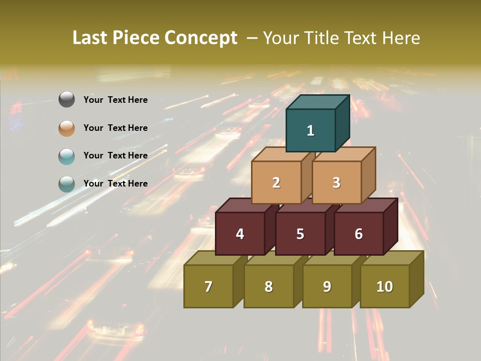 Car Nobody Driving PowerPoint Template