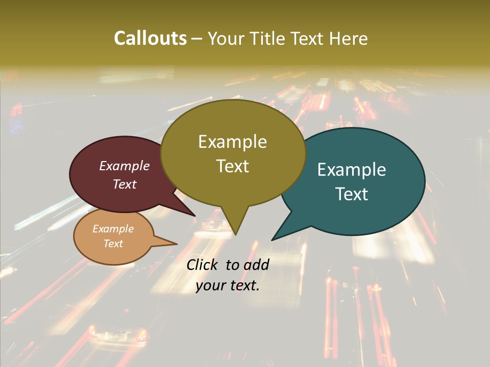 Car Nobody Driving PowerPoint Template