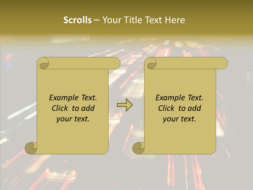 Car Nobody Driving PowerPoint Template