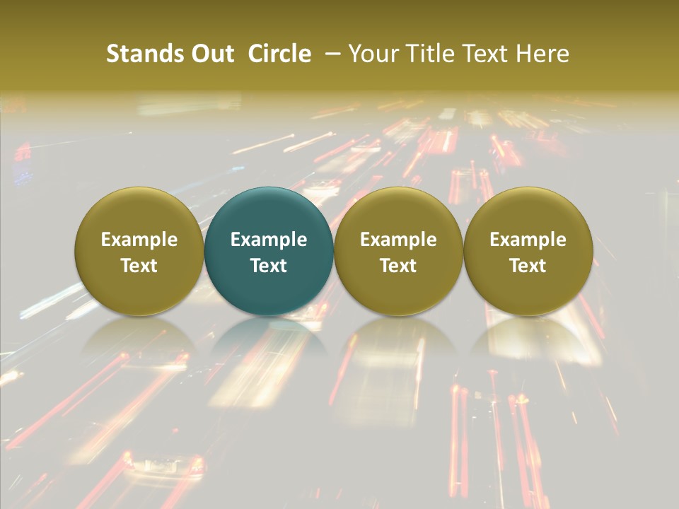 Car Nobody Driving PowerPoint Template