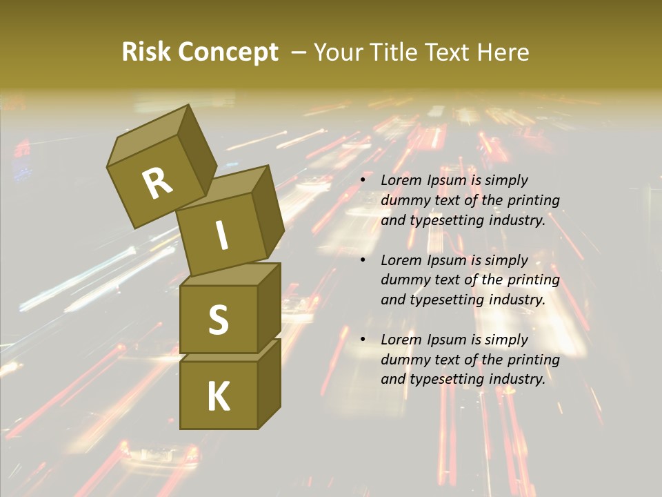 Car Nobody Driving PowerPoint Template