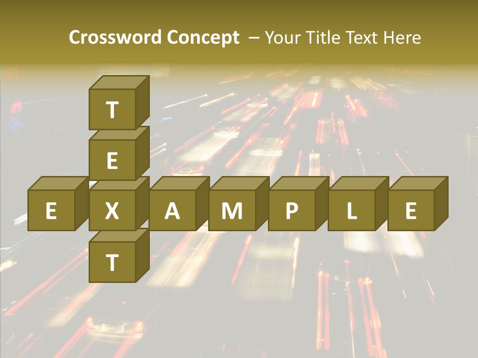Car Nobody Driving PowerPoint Template