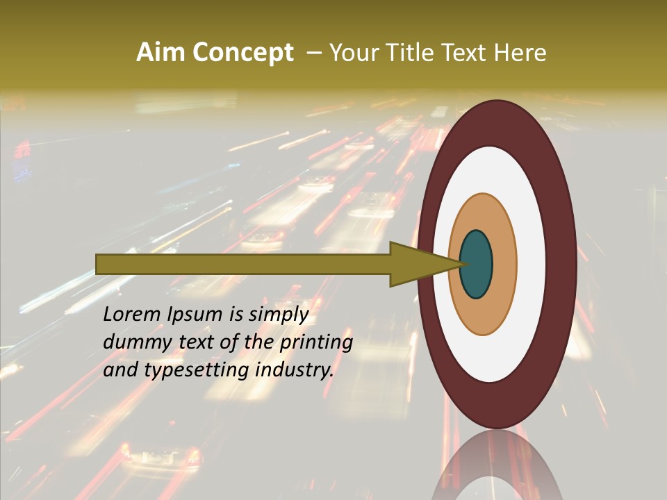 Car Nobody Driving PowerPoint Template