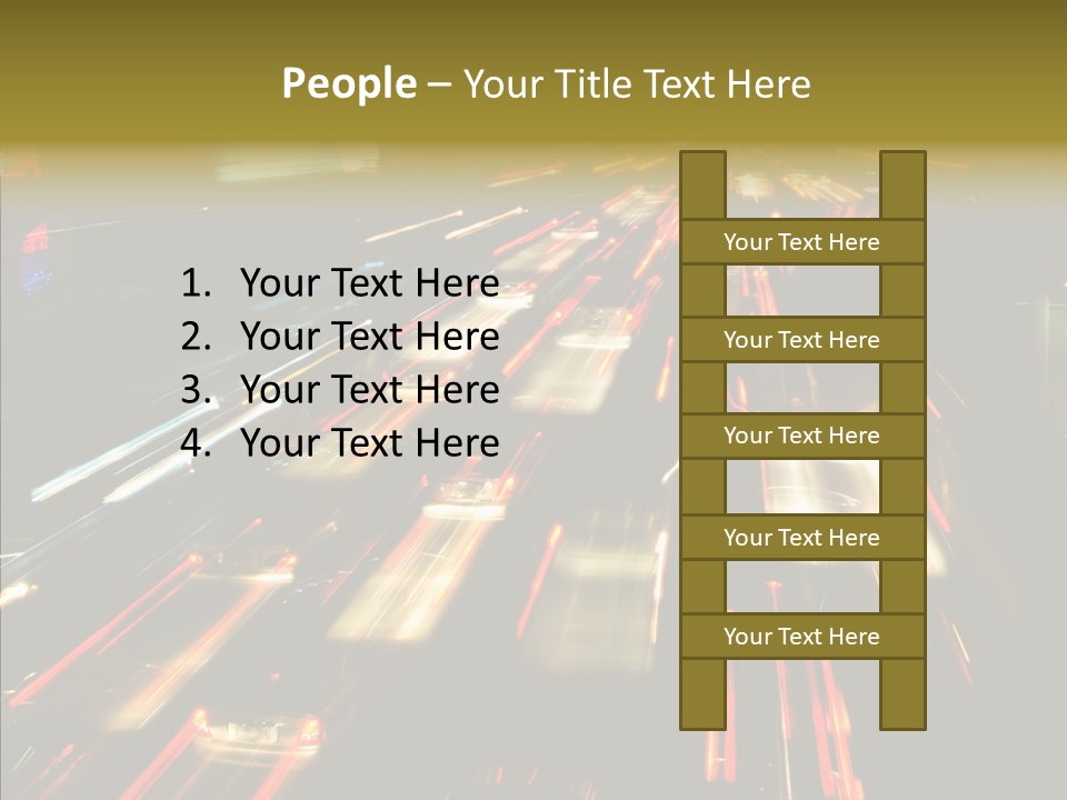 Car Nobody Driving PowerPoint Template