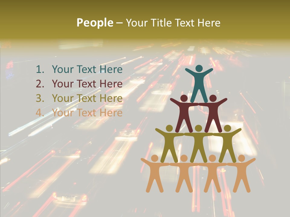 Car Nobody Driving PowerPoint Template