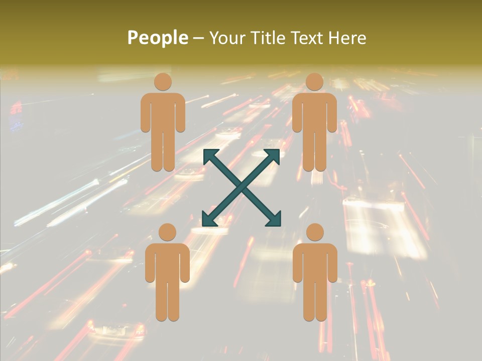 Car Nobody Driving PowerPoint Template