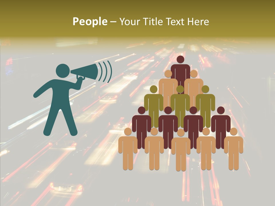 Car Nobody Driving PowerPoint Template