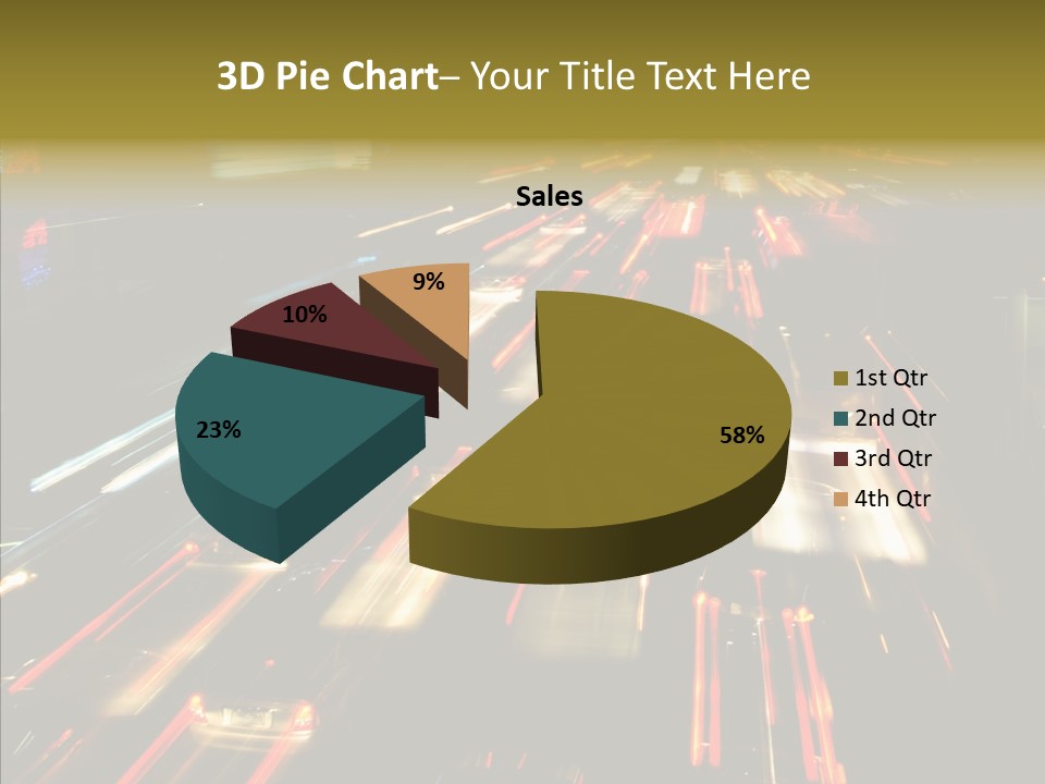 Car Nobody Driving PowerPoint Template