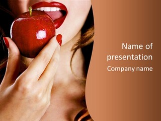 Vitamins Dentist Food PowerPoint Template