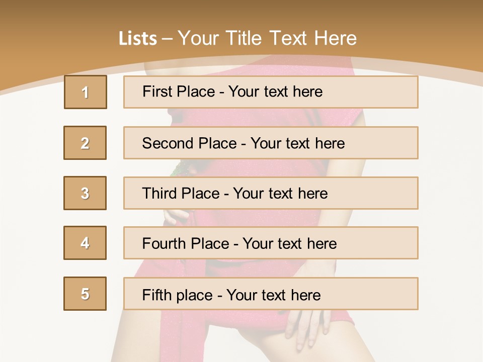 Babe Hair Wrist Let PowerPoint Template