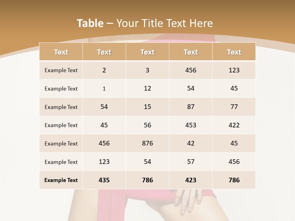 Babe Hair Wrist Let PowerPoint Template