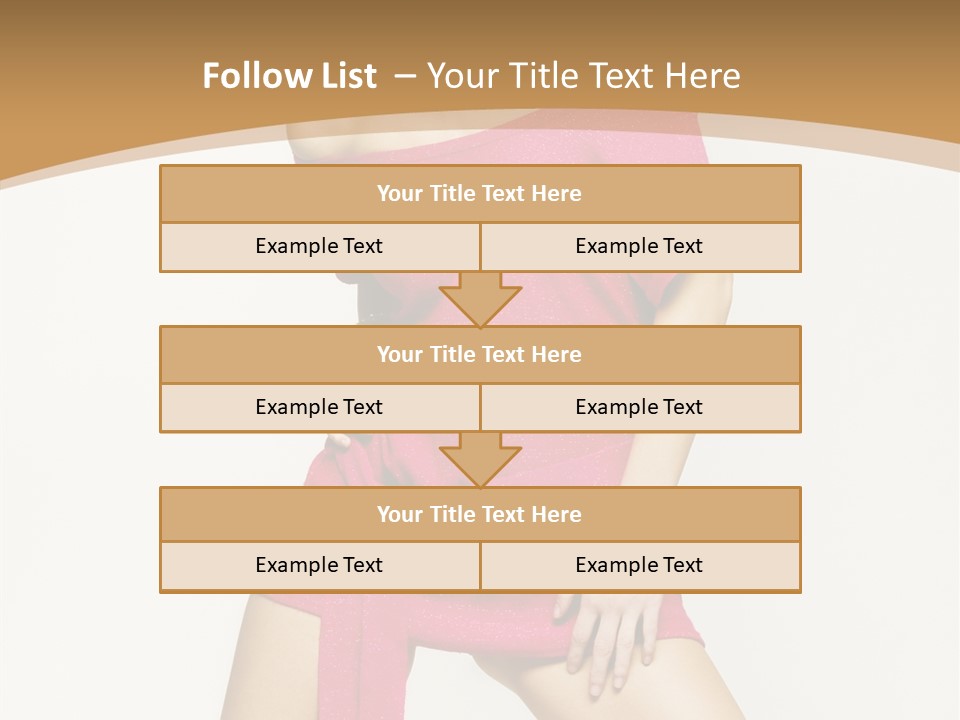 Babe Hair Wrist Let PowerPoint Template