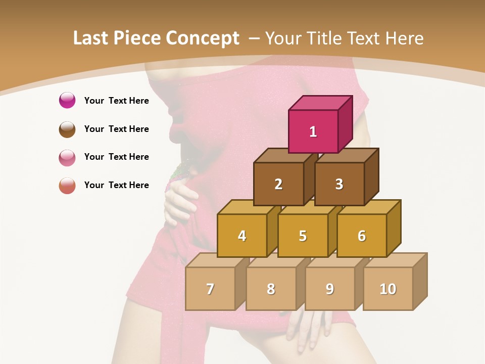 Babe Hair Wrist Let PowerPoint Template