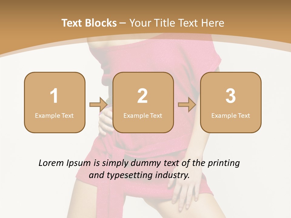 Babe Hair Wrist Let PowerPoint Template