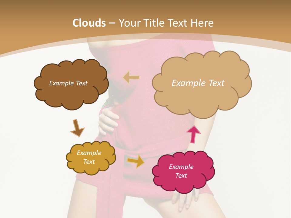 Babe Hair Wrist Let PowerPoint Template