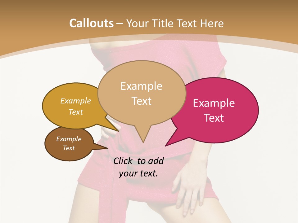 Babe Hair Wrist Let PowerPoint Template